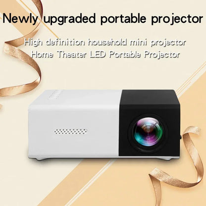 YG300 Home HD Mini Projector, suitable for outdoor camping movies, cinemas, and gaming experiences