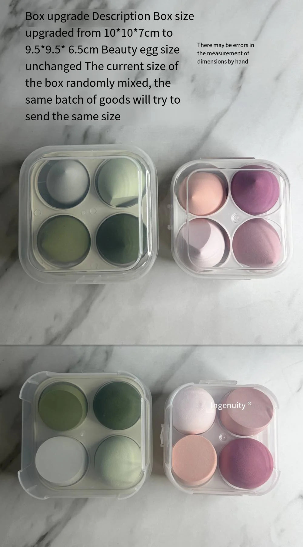 4/8pcs Makeup Sponge Beauty Egg