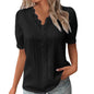 Ladies Summer Hollow Short-Sleeved Tops -Tops For Women, Summer Clothes
