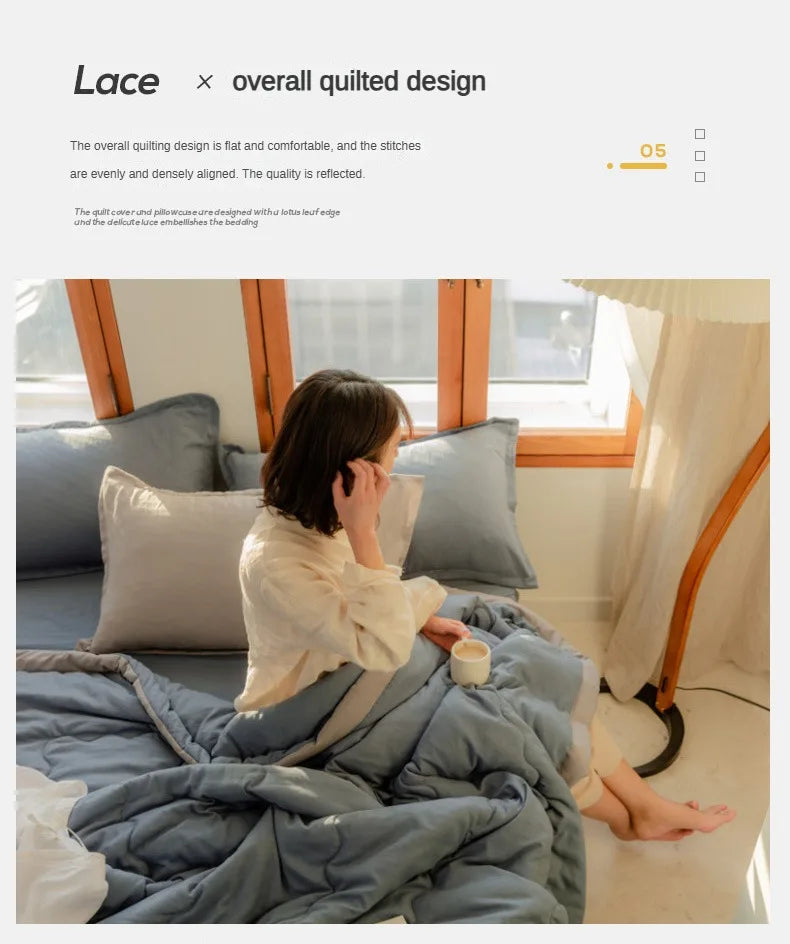 A Summer Quilt That's Lightweight Yet Cozy - Cooling Summer Quilt