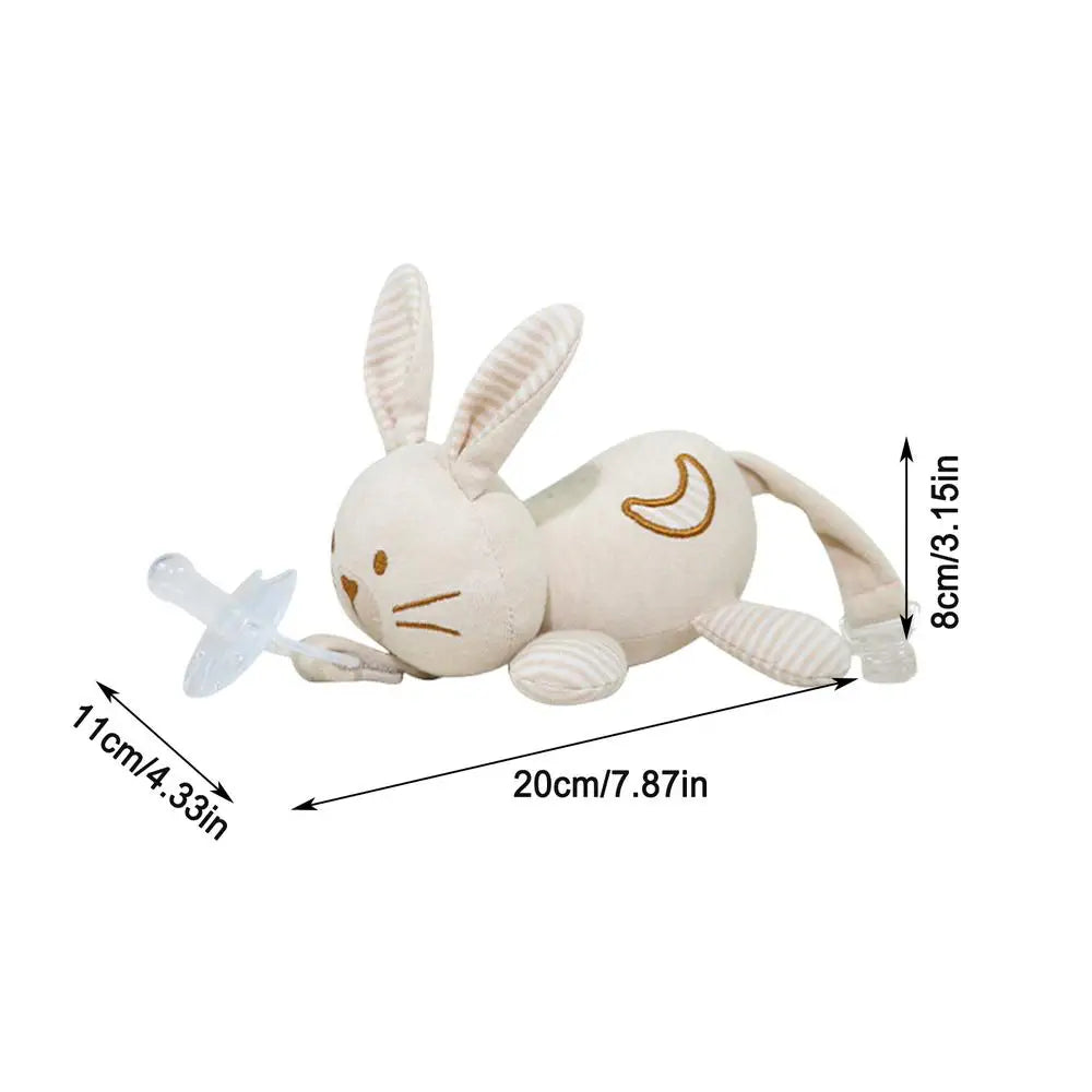 Newborn Baby Pacifier - Silicone - Cute Animal Shapes - Pacifier w/ A Detachable Animal