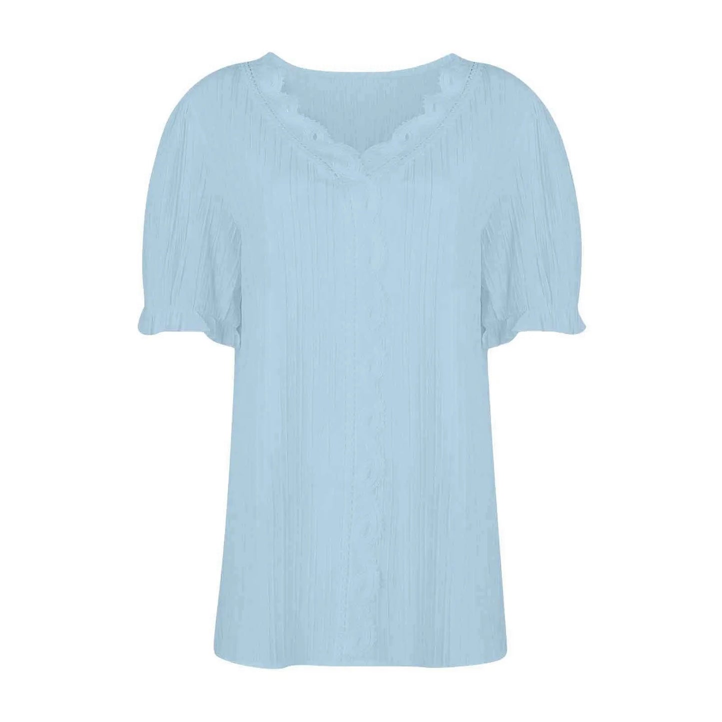 Ladies Summer Hollow Short-Sleeved Tops -Tops For Women, Summer Clothes