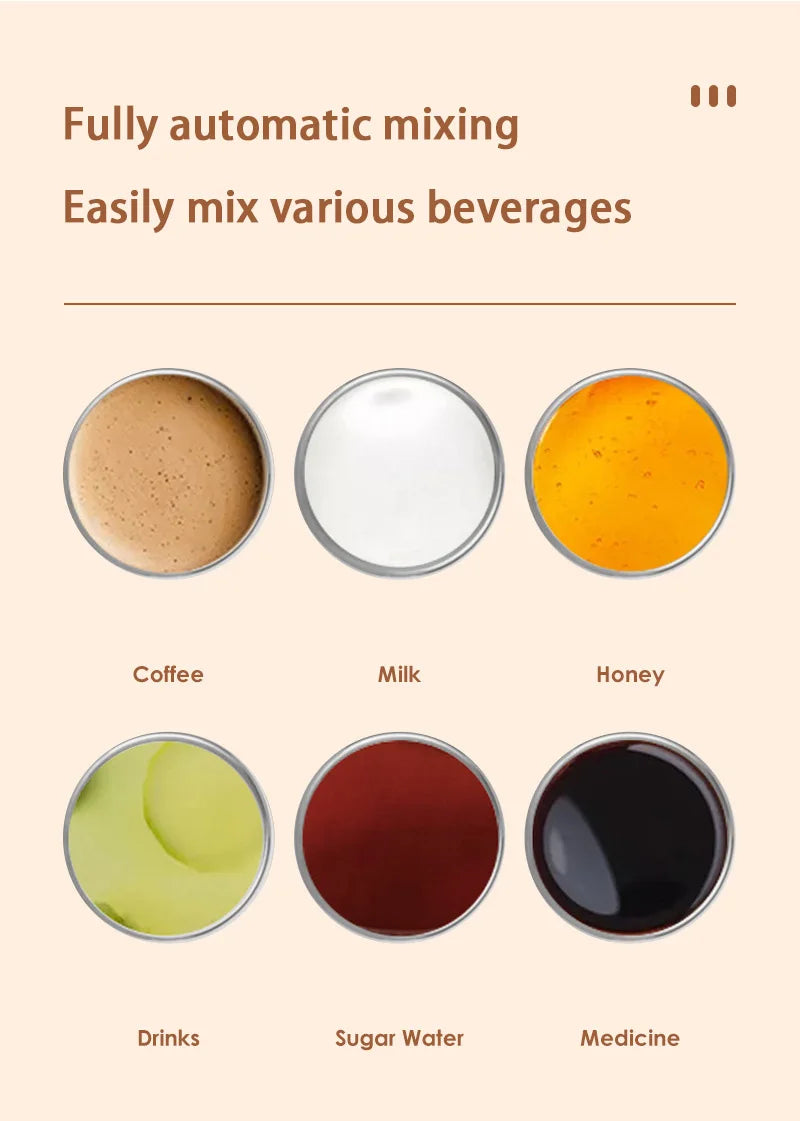 Automatic Stirring Coffee Mug - Magnetic, Electric, Stainless Steel, Self Mixing Coffee Mug