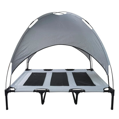 Dog Bed with Canopy - Anti Scratch Oxford Fabric - Summer Portable Pet Cot - Anti Slip - Indoor, Outdoor