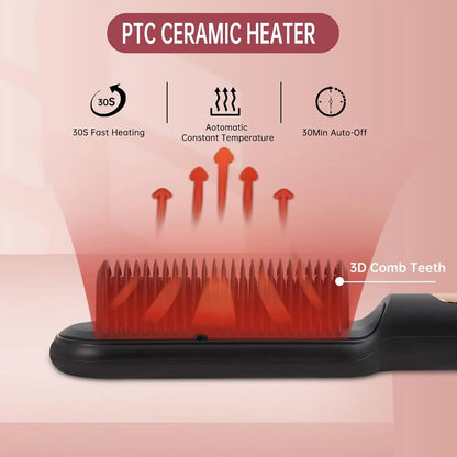 Negative Ionic Hair Straightener Brush