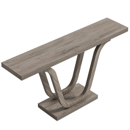 Tribesigns Farmhouse Console Table - 55 Inch Wood Sofa Table - Entryway Table - Industrial Rustic Narrow Hallway Tables
