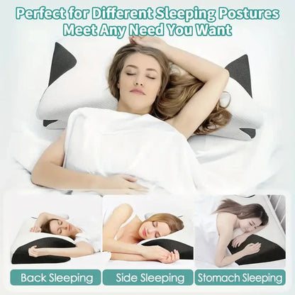 Butterfly Sleep Memory Neck Pillow - Slow Rebound Comfortable Memory Foam Sleep Pillow - Cervical Orthopedic Neck Massage Bed Pillow