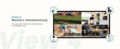 Wireless Security Camera - 5G/2.4G WiFi - Baby/Elderly/Pet Monitor w/ Camera and Audio - One-Click Call - Auto Tracking - Cry/PIR/AI