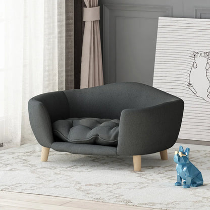 Premium Large Dog Sofa Bed - Luxury Dog Couch with Removable Washable Cushion