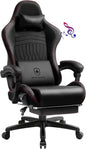 Gaming Chair - Computer Chair with Footrest and Bluetooth Speakers - High Back Ergonomic Chair