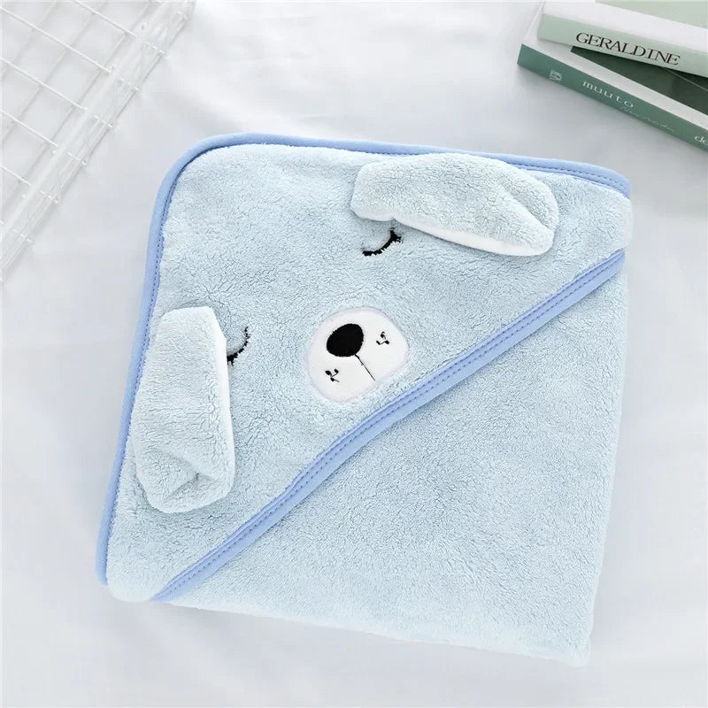 Baby To Toddler Hooded Towels - Newborn/Kids Bathrobe - Super Soft Bath Towel Blanket - Warm Sleeping Swaddle Wrap for Infant Boys & Girls