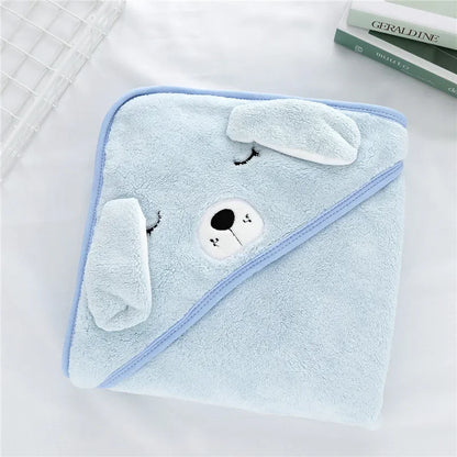 Baby To Toddler Hooded Towels - Newborn/Kids Bathrobe - Super Soft Bath Towel Blanket - Warm Sleeping Swaddle Wrap for Infant Boys & Girls