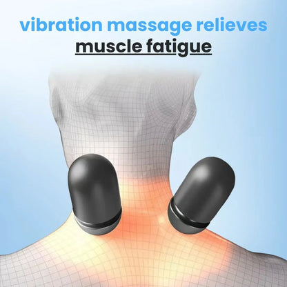 Soothing 3-in-1 Neck Massager - Cervical Pillow - Hot Compress - Vibration Massage - Neck Traction - Spine Support