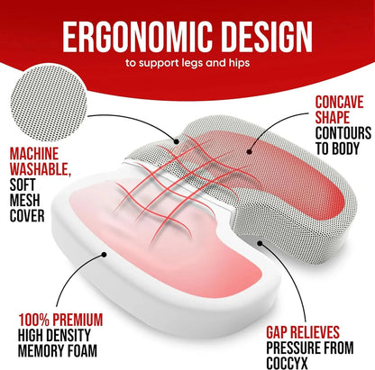 Ergonomic Memory Foam/Cotton Cushion Seat