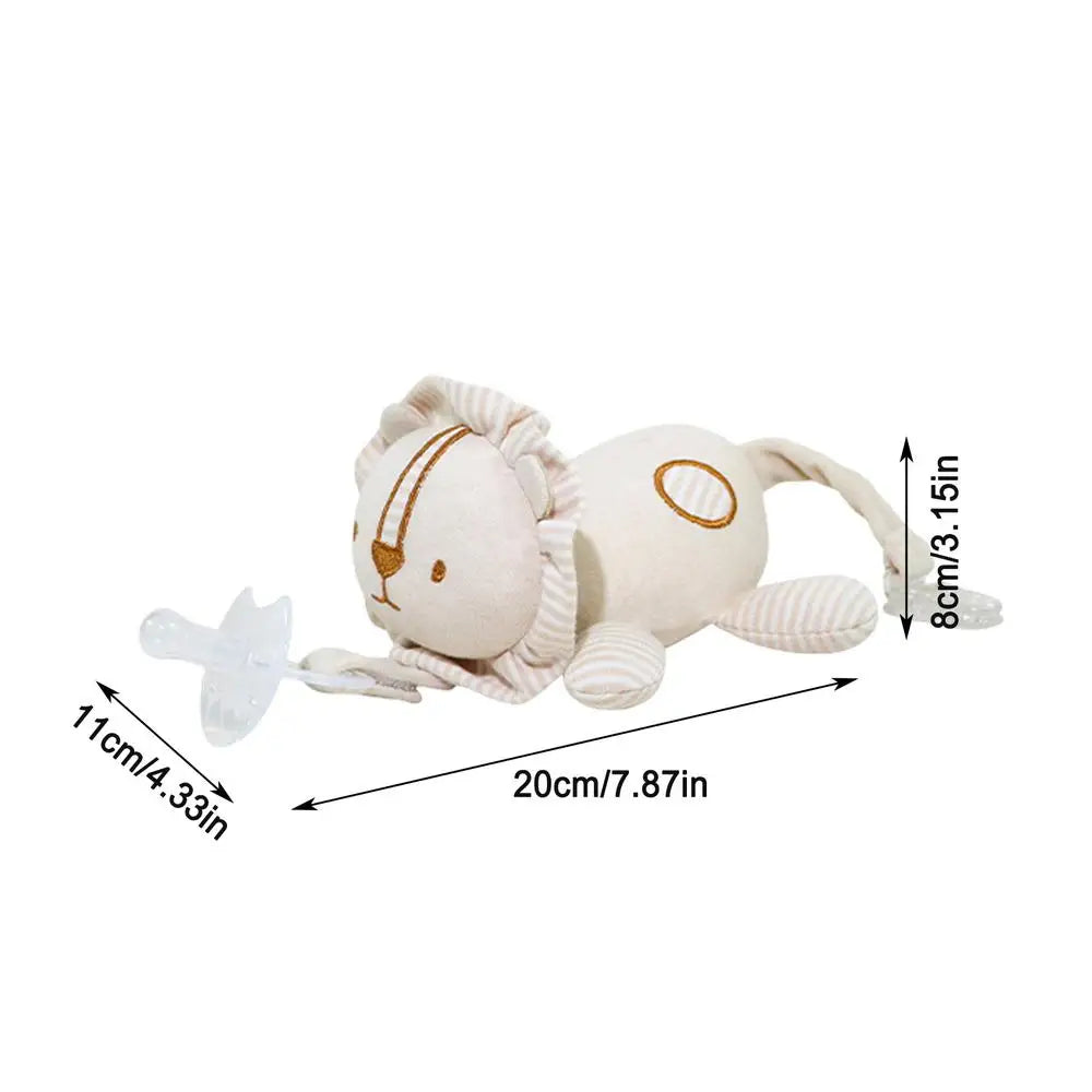 Newborn Baby Pacifier - Silicone - Cute Animal Shapes - Pacifier w/ A Detachable Animal
