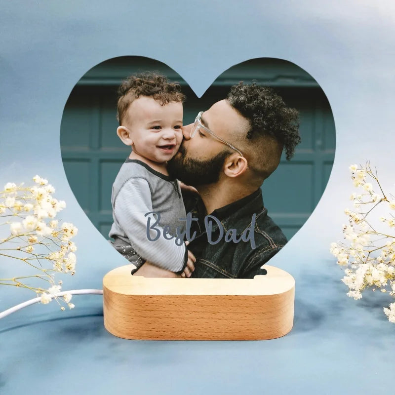 Personalized  Photo 3D Light, w/Customized Text Light - For EVERY Occasion - SHIPPED IN USA