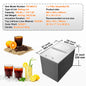 VEVOR Stainless Steel Ice Chest Bin with Sliding Cover, Kitchen or Outdoor Use
