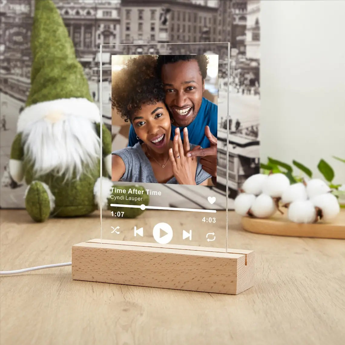 Personalized 3D Night Light Custom Photo And Text - 7 Color - 3D Lamp Gifts