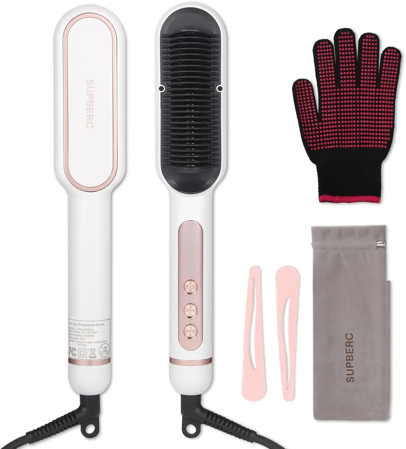 Negative Ionic Hair Straightener Brush