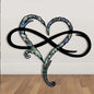 Infinity Heart Steel Wall Decoration - Metal Wall Home, Bedroom, Art Ornaments, Anniversary Gifts Or For Any Occasions