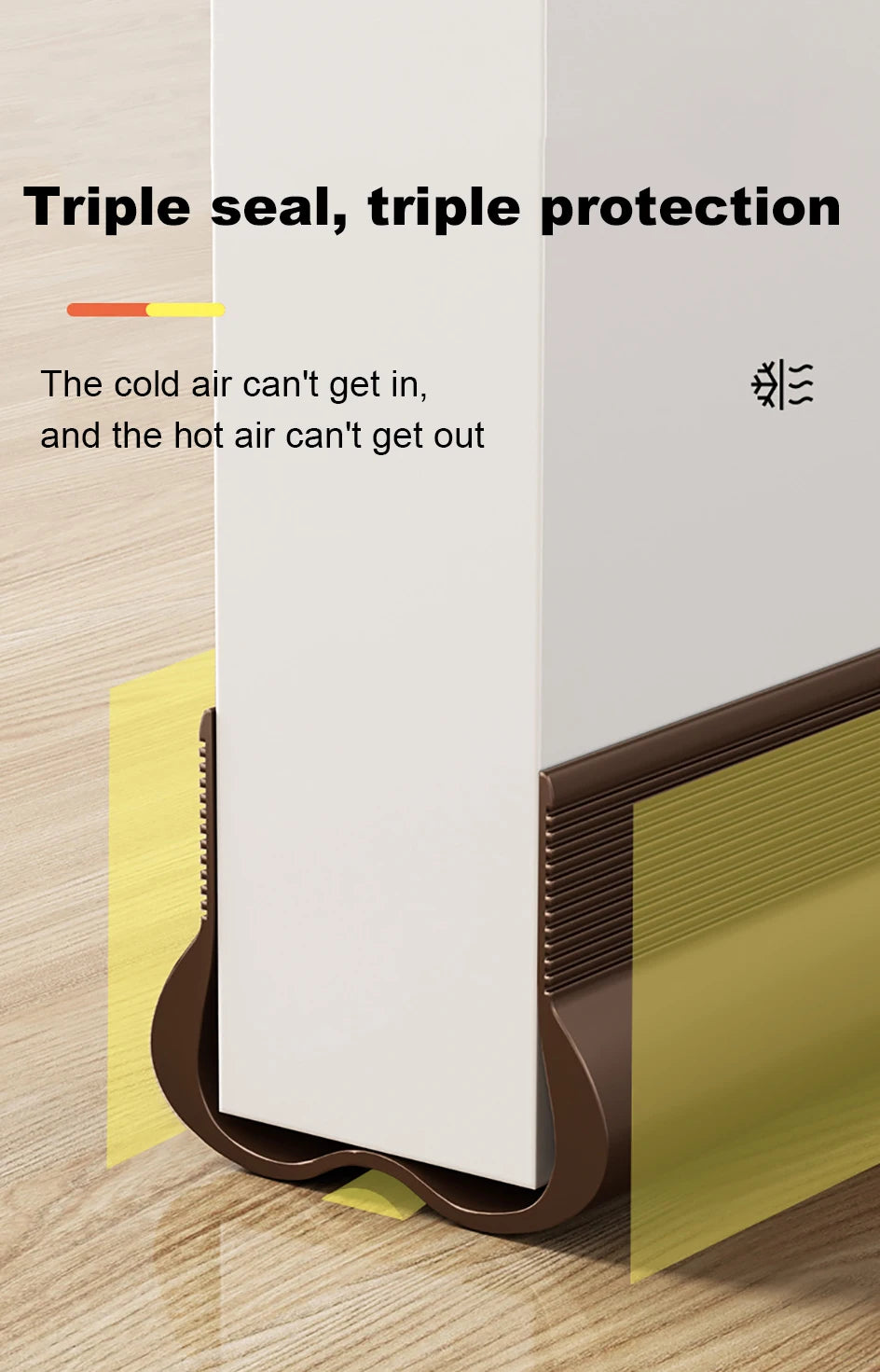 Flexible Door Bottom Sealing Strip - Door Gap Under Door Draft Stopper