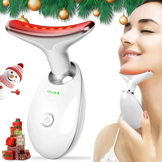 7 in 1 Rejuvenation Instrument - Infrared - Neck & Face Skin Massager & Vibration - 1 Piece Set Portable - USB Charger