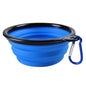 Collapsible Pet Silicone Dog Food & Water Bowl - Travel Portable Folding Pet Bowl