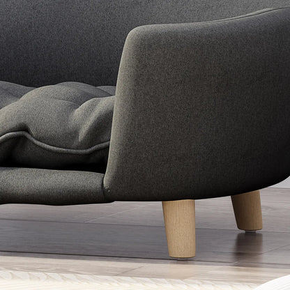 Premium Large Dog Sofa Bed - Luxury Dog Couch with Removable Washable Cushion