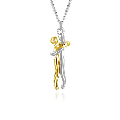 Hugging Necklace Jewelry - Choker Hug Pendant & Chain - Unisex - Couples