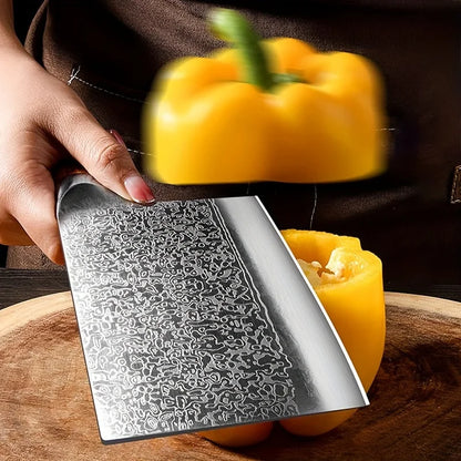 1pc Damascus Japan Kitchen Knife _ Professional Japanese VG-10 Steel Meat Cleaver Knife for Meat Cutting - Sharp Hand Forged