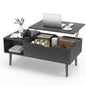 Wooden Lift Top Coffee Tables For Living Room 39.37"x19.7"  W/ Storage