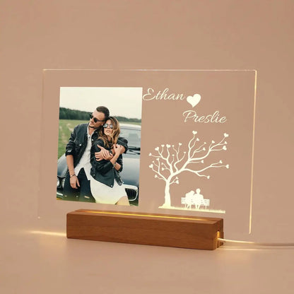 Personalized 3D Night Light Custom Photo And Text - 7 Color - 3D Lamp Gifts