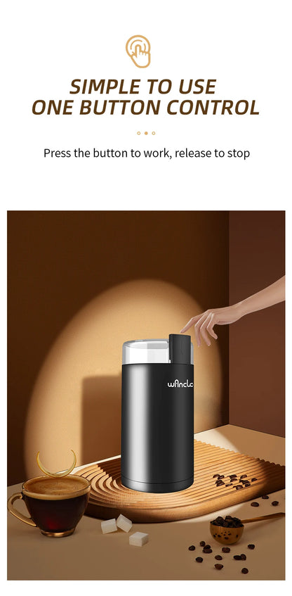 200w High-Power Coffee Bean Grinder - 11 Different Levels Of Grinds - 220V/120V