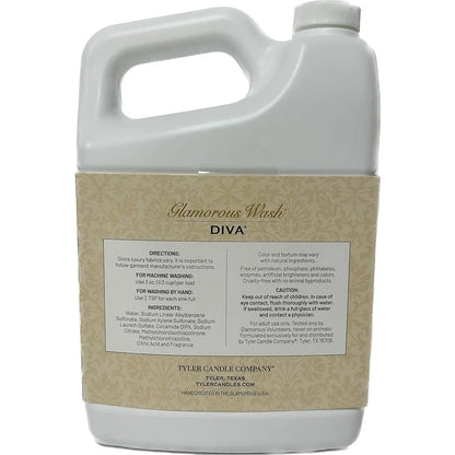 Glamourous Wash Diva Liquid Laundry Detergent - High Efficiency Delicates and Specialty Fabrics - Floral Scent Cleans and Softens - Chemical Free 64