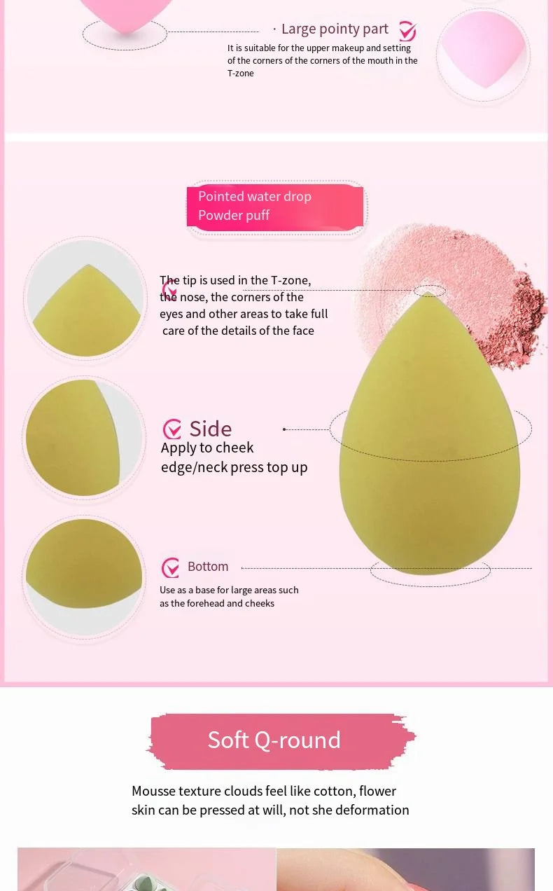 4/8pcs Makeup Sponge Beauty Egg