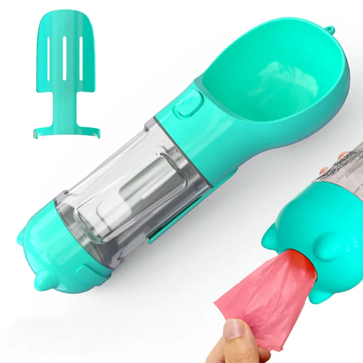 Portable Pet Dog Water Bottle For Small, Large Dogs - Travel Puppy, Cat Drinking Bowl Outdoor Pet Water Dispenser & Feeder with shovel & Pet's Poo Bags