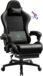 Gaming Chair - Computer Chair with Footrest and Bluetooth Speakers - High Back Ergonomic Chair