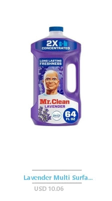 2X Concentrated Lavender Multi-Purpose Cleaner & Floor Cleaner - 128 Fluid oz - Long-lasting Freshness Cuts Through Grease & Grime