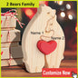 Personalized Custom Bear Family, Wooden Puzzle, Free Name Engraving