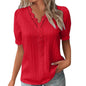 Ladies Summer Hollow Short-Sleeved Tops -Tops For Women, Summer Clothes