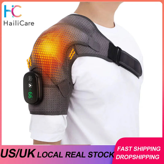 VIP Electric Shoulder Massager - Heating Pad - Vibration Massage - Support Belt - Shoulder Thermal Brace