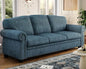 90" Nail Head Decorative Sofa - Comfortable Cushioned 3-seat Velvet Sofa with Wooden Legs - 23" Deep Seat Roller Arm Sofa