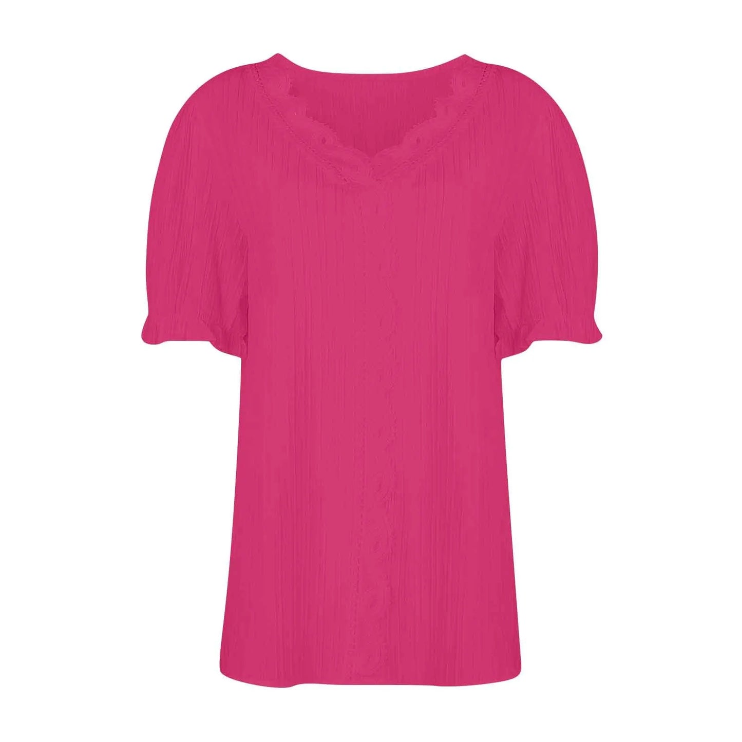 Ladies Summer Hollow Short-Sleeved Tops -Tops For Women, Summer Clothes
