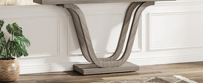 Tribesigns Farmhouse Console Table - 55 Inch Wood Sofa Table - Entryway Table - Industrial Rustic Narrow Hallway Tables