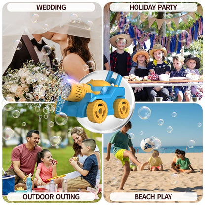 Automatic Lawn Mower Bubble Machine - Bubble Blower - Baby Activity Walker for Outdoors - Kids Toys For Children