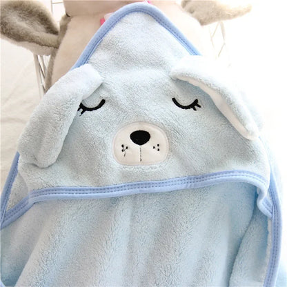 Baby To Toddler Hooded Towels - Newborn/Kids Bathrobe - Super Soft Bath Towel Blanket - Warm Sleeping Swaddle Wrap for Infant Boys & Girls