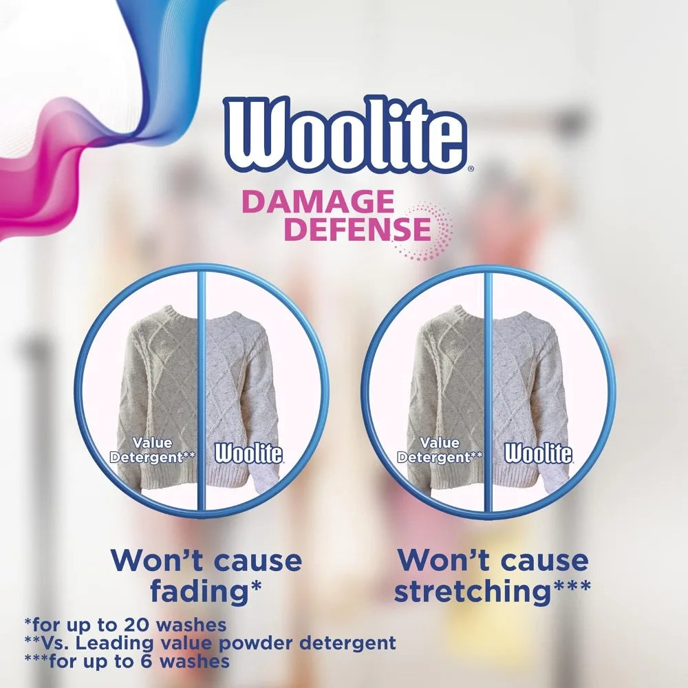 Woolite Damage Defense Liquid Laundry Detergent - Light Fresh Scent - 33 or 66 Loads, 50 or 100 Fl Oz