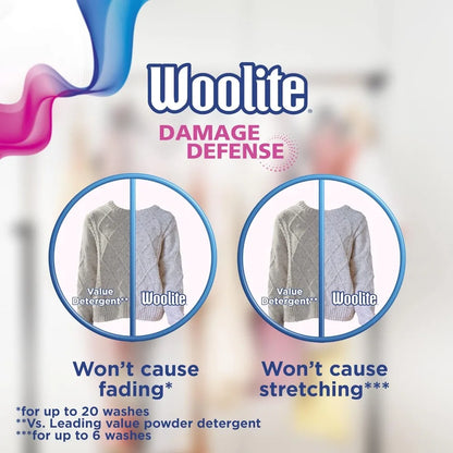 Woolite Damage Defense Liquid Laundry Detergent - Light Fresh Scent - 33 or 66 Loads, 50 or 100 Fl Oz