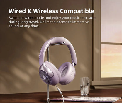 Adaptive ANC Wireless Headphones Over Ear Headset - 50dB with LDAC Hi-Res - Wireless Audio Bluetooth 5.4 Dual Connection