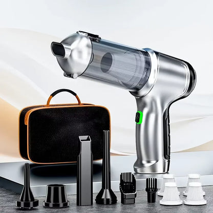 New Mini Portable Car Vacuum Cleaner - Powerful Handheld Wireless Cleaner with One Click Dust Removal